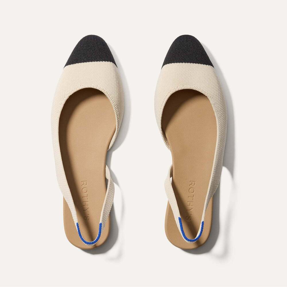 Rothy's The Almond Slingback - Conch Captoe Size 10.5
